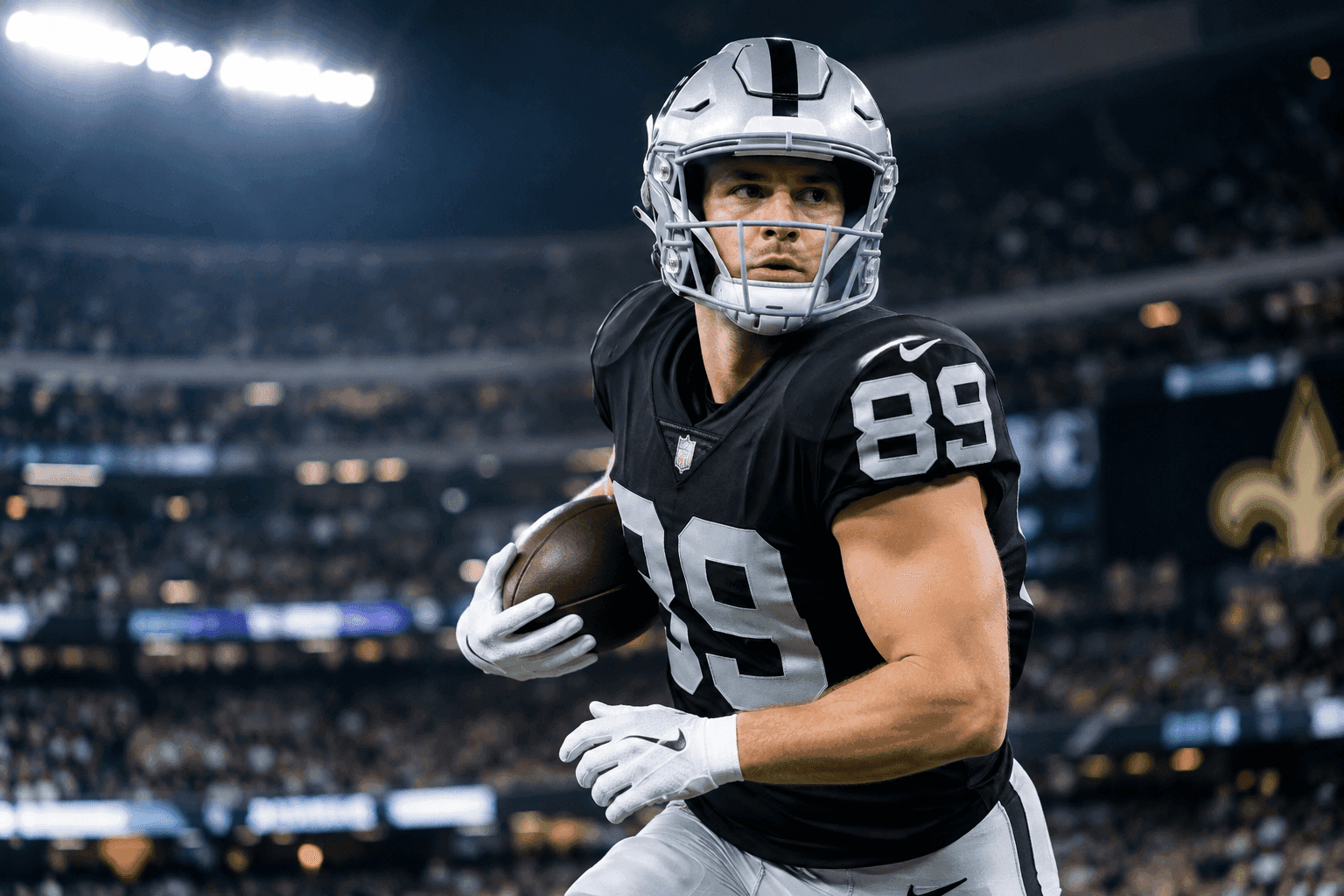 Editorial sports image for Brock Bowers Is Defying Medical Science to Make His Raiders Debut