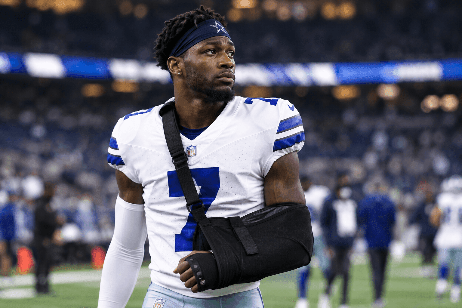 Editorial sports image for Cowboys Lose Malik Hooker to Forearm Fracture as Defense Takes Another Hit