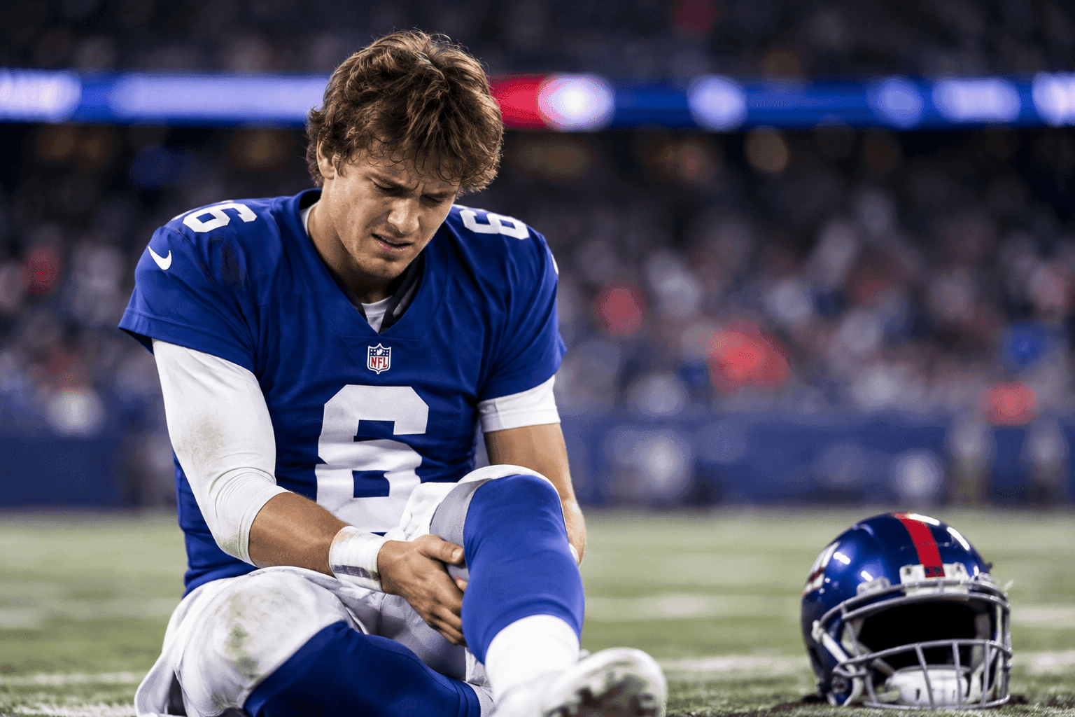 Editorial sports image for The Giants Are Panic-Dialing Every Available Quarterback After Jaxson Dart’s Knee Injury