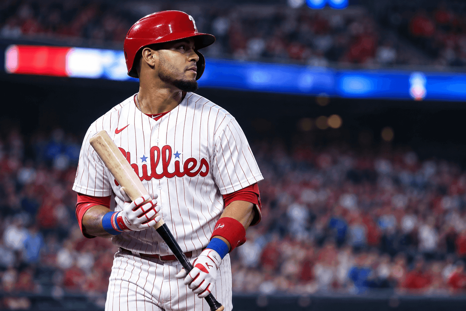 Editorial sports image for Phillies Leave Luis Arraez Off Wild Card Roster After Ankle Sprain