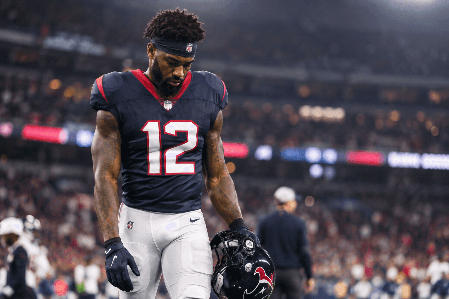Editorial sports image for Texans Rule Out Nico Collins for Week 2 After Mid-Week Hamstring Injury