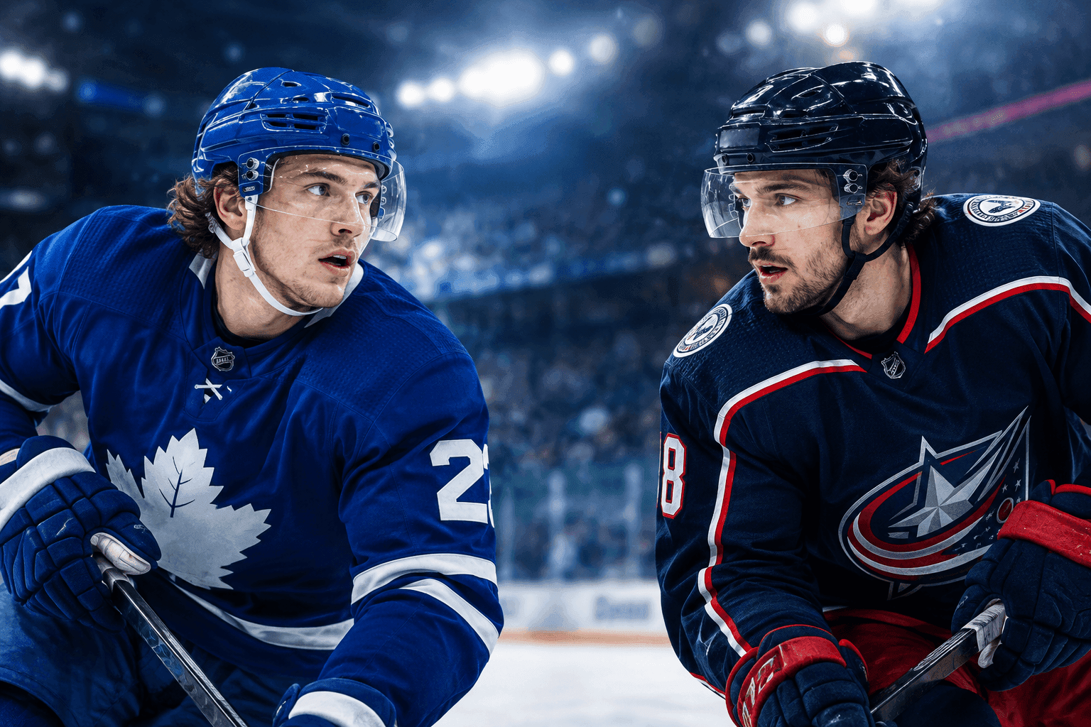 Editorial sports image for Leafs and Blue Jackets Cooking Up Blockbuster Knies-Marchenko Trade