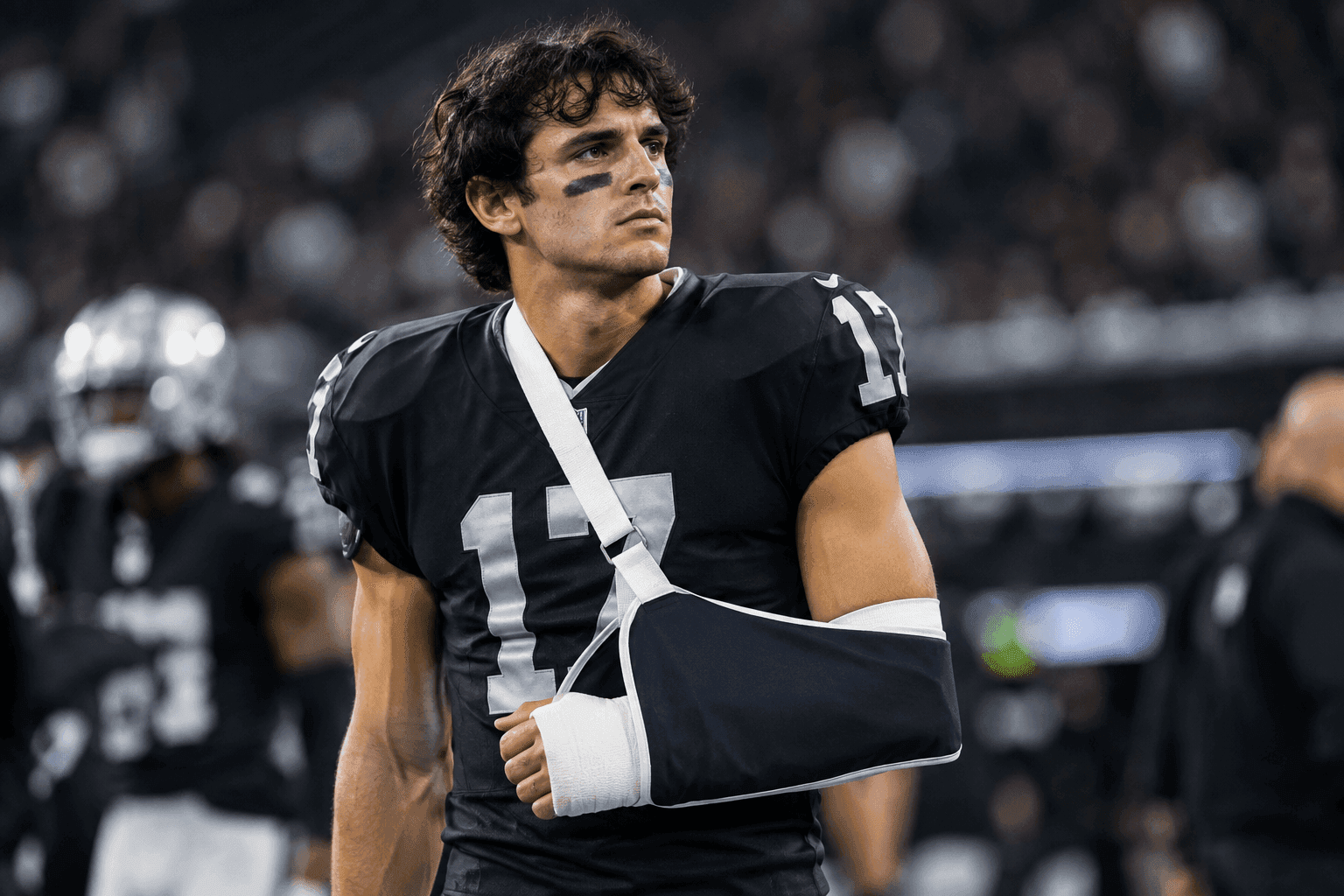 Editorial sports image for Raiders WR Jack Bech Breaks Forearm, Headed to IR in Latest Vegas Setback