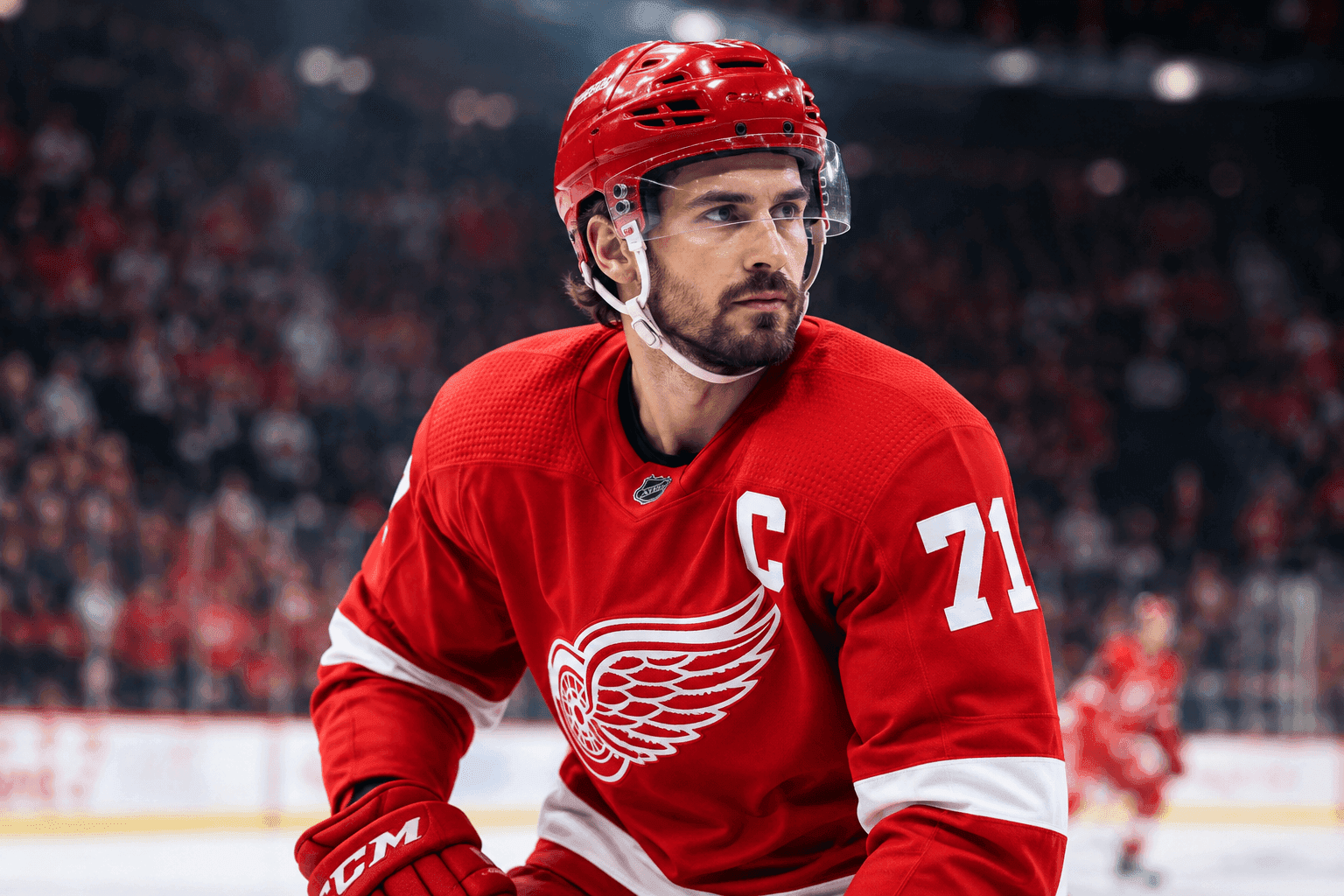 Editorial sports image for Dylan Larkin Finally Gives Steve Yzerman Something to Work With