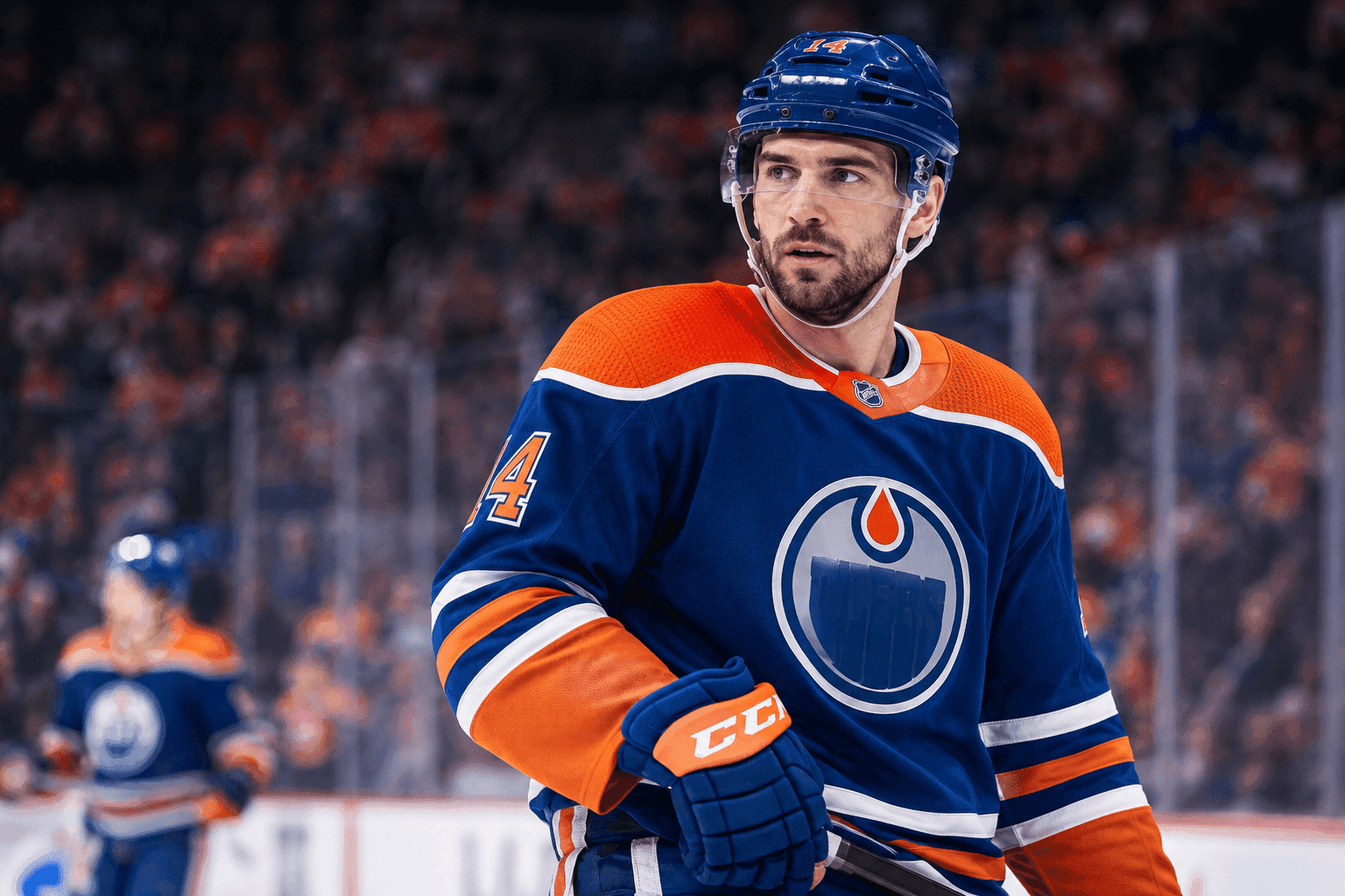 Editorial sports image for Oilers Center Jason Dickinson Unlikely to Start Season After Inking $20 Million Extension