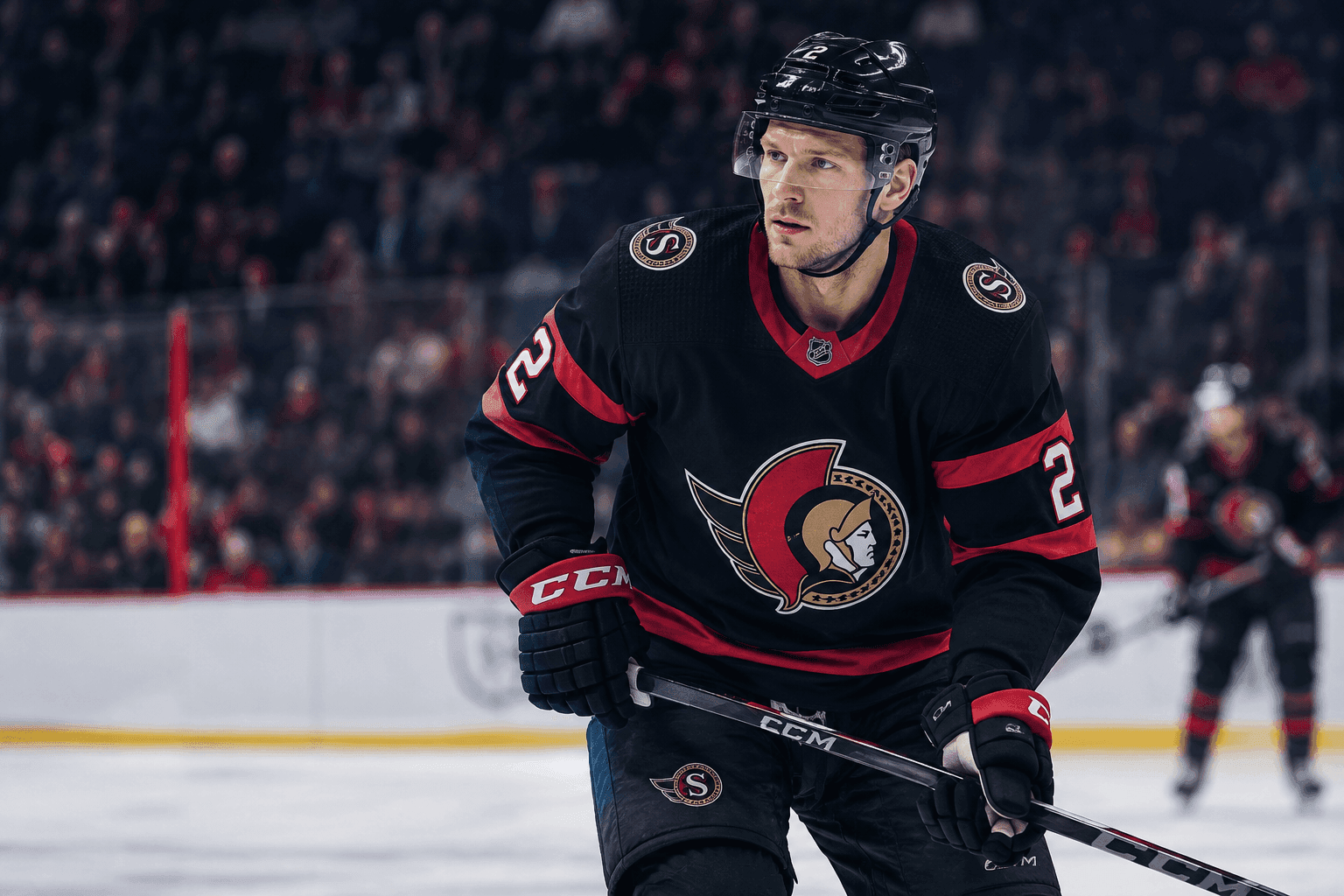 Editorial sports image for Artem Zub's Lingering Knee Injury Leaves Senators Scrambling Before Opening Night