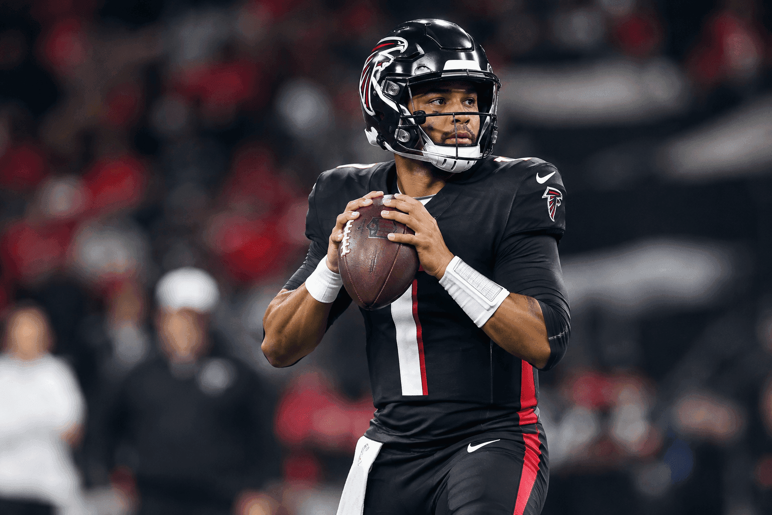 Editorial sports image for Tua Tagovailoa Limited in Falcons Practice With Oblique Injury