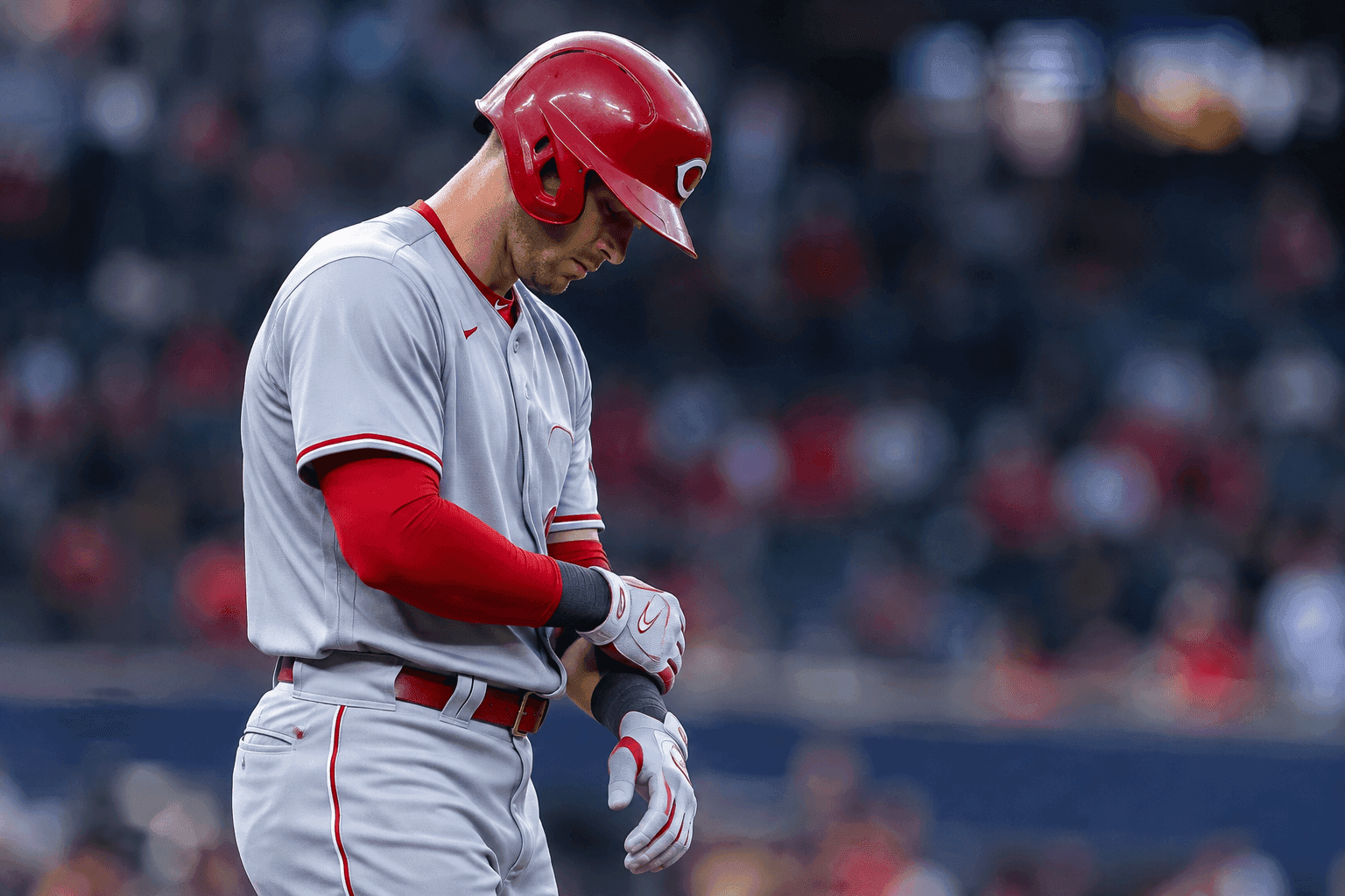 Editorial sports image for Spencer Steer's Wrist Surgery Adds to the Reds' Medical Ward