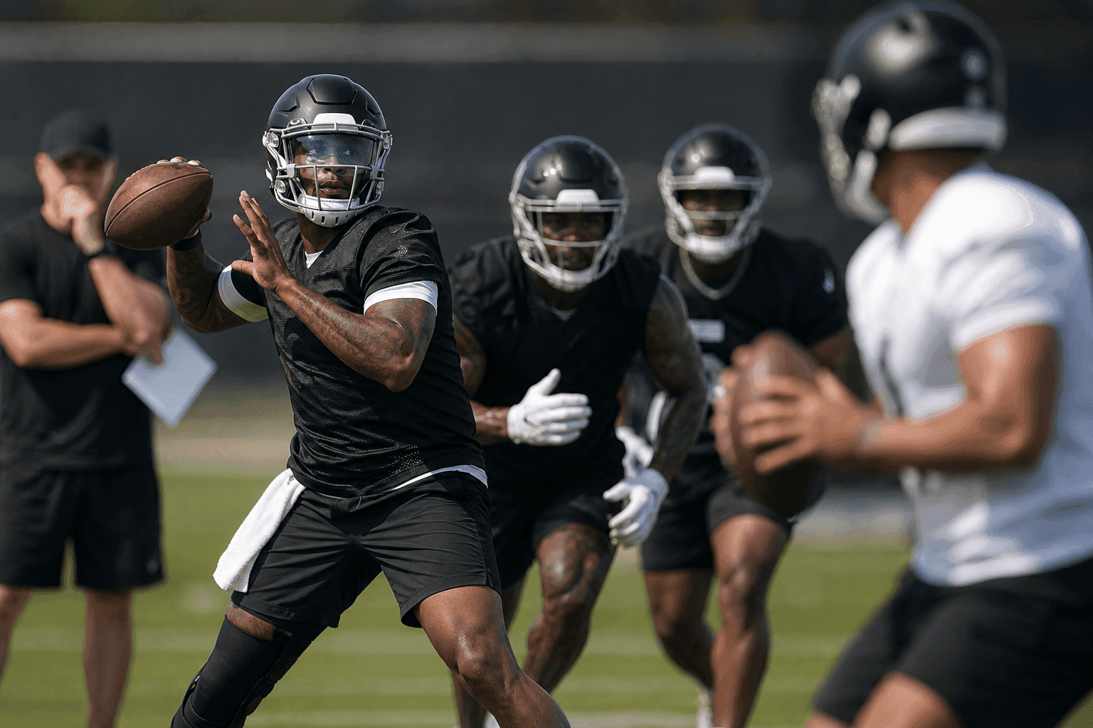 Editorial sports image for Michael Penix Jr. is Already Making the Falcons' QB Battle Uncomfortable for Tua Tagovailoa