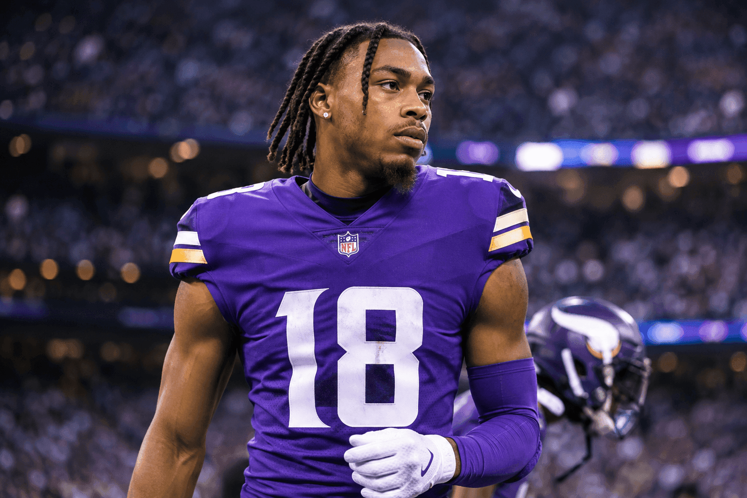 Editorial sports image for Justin Jefferson Dodges a Bullet: Vikings Star Has a Chance to Play Sunday