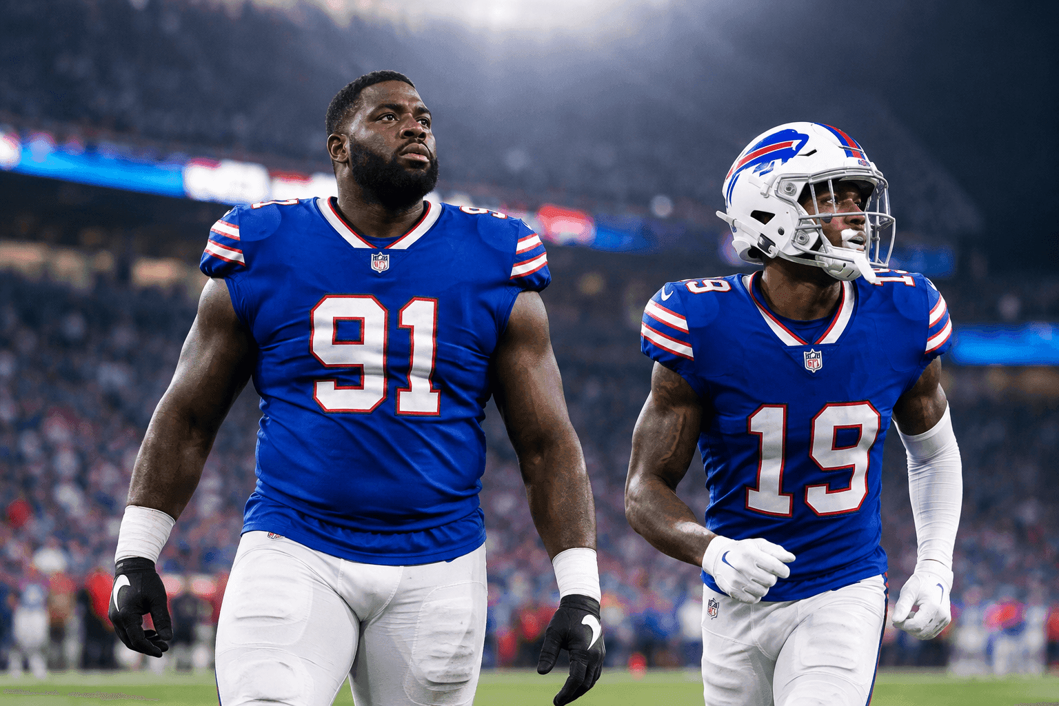 Editorial sports image for Bills Get Massive Boost as Ed Oliver and DJ Moore Expected to Play Against Chargers