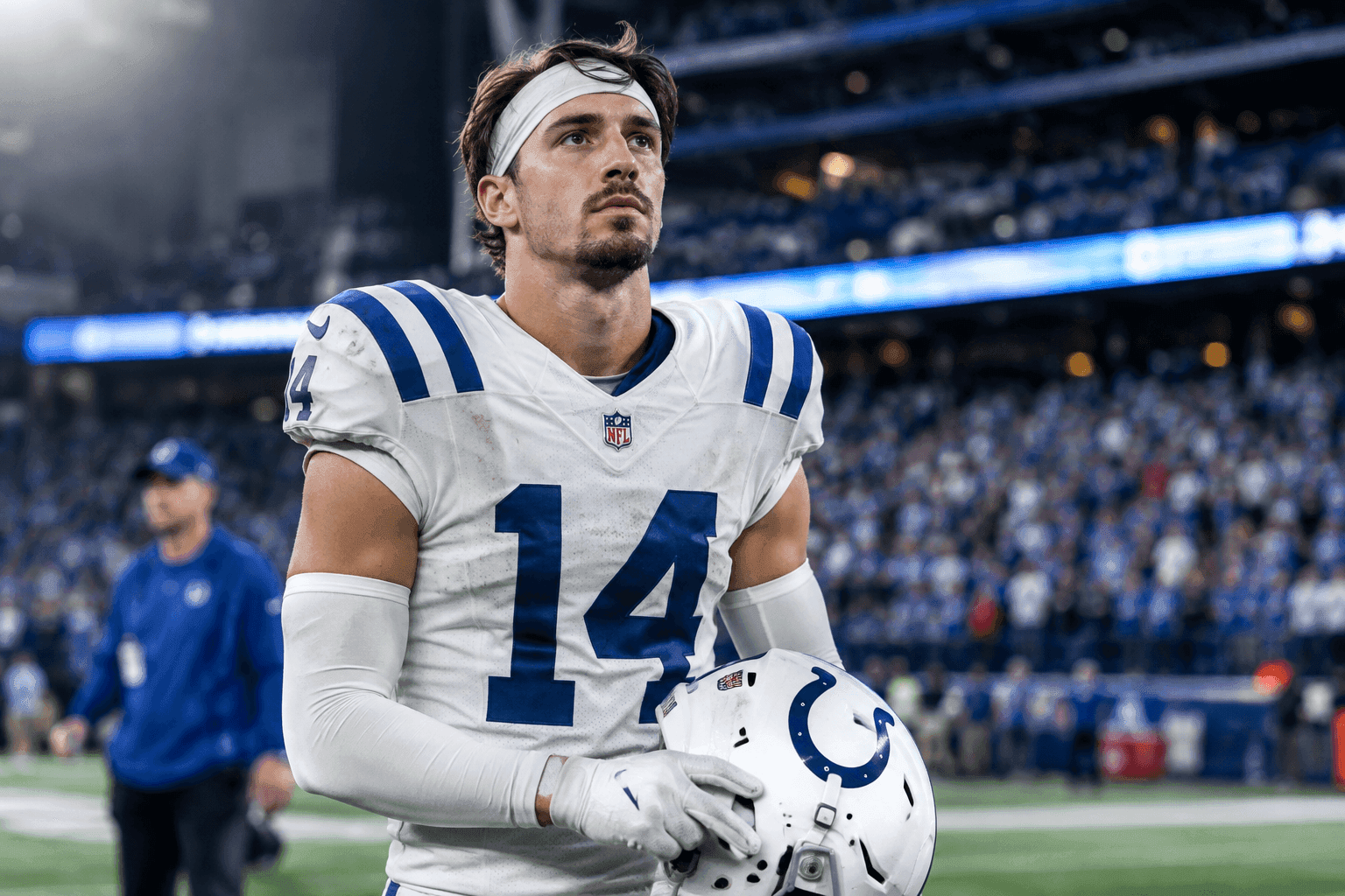 Editorial sports image for Colts WR Alec Pierce Opts for Rehab Over Surgery on Aggravated Heel