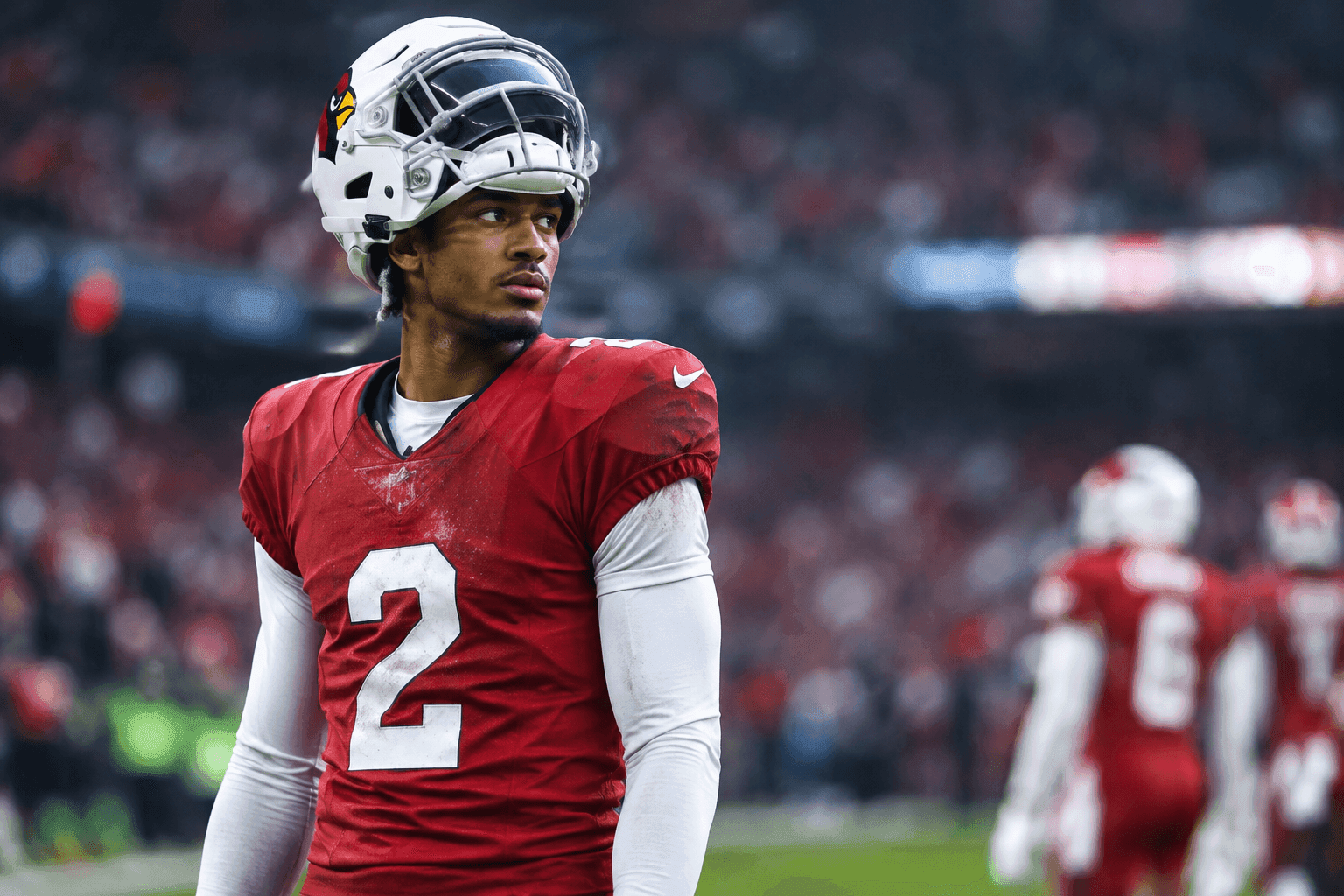 Editorial sports image for Cardinals CB Will Johnson Could Miss Season After Neck Injury in Seattle Blowout