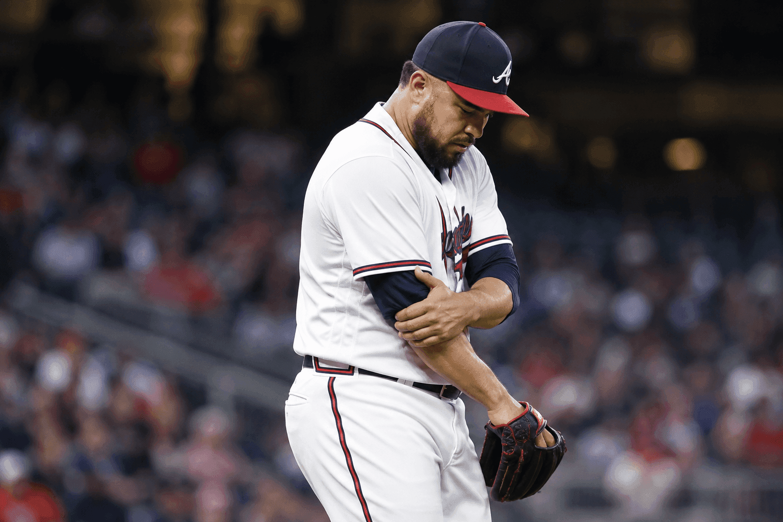 Editorial sports image for Braves Lose Martín Pérez to the IL After Taking a Juan Soto Line Drive