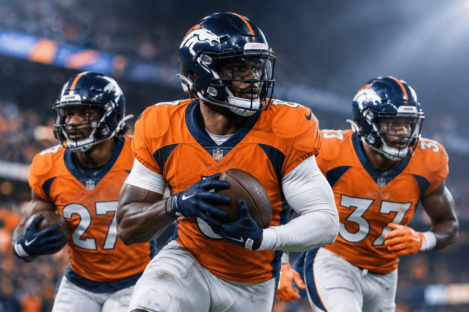 Editorial sports image for Jonah Coleman Ruled Out, But the Broncos' Backfield Revolving Door Brings Back J.K. Dobbins