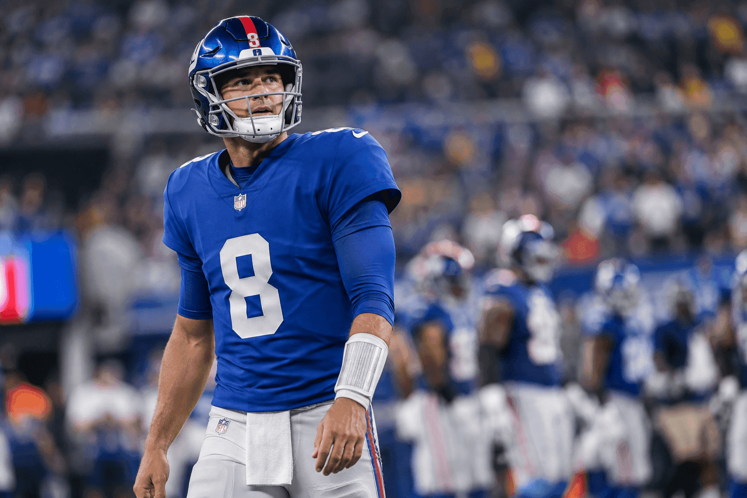 Editorial sports image for Giants Forced Into QB Change as Jaxson Dart Hits Injured Reserve