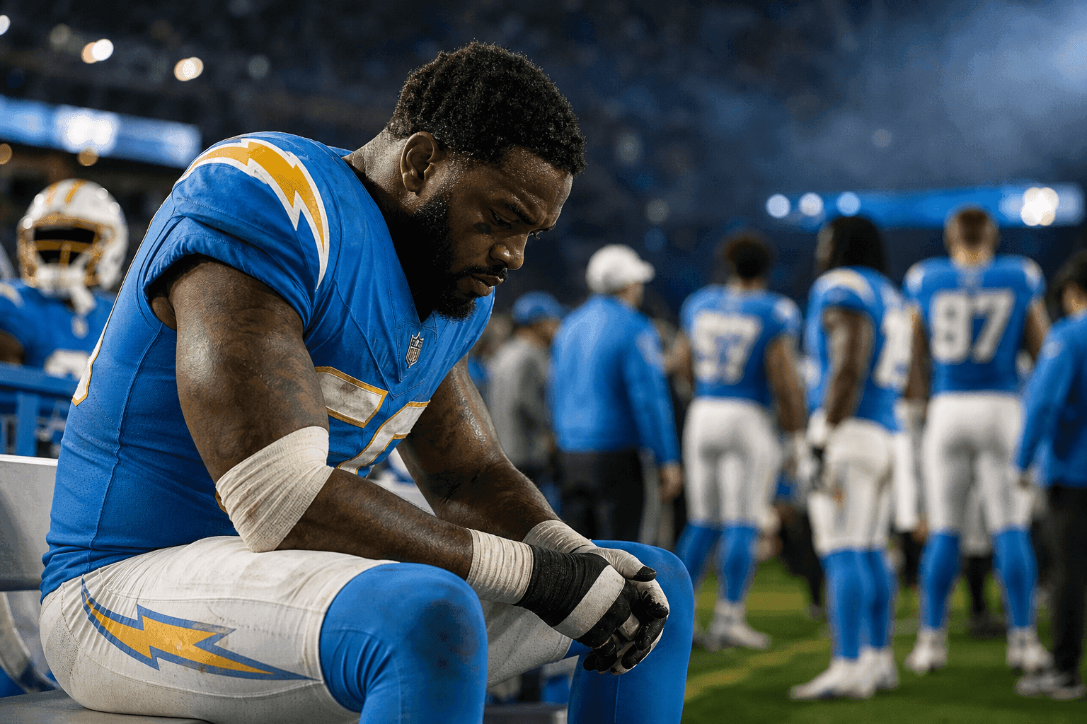 Editorial sports image for Chargers Place Denzel Perryman on IR in Annual Late-Summer Tradition