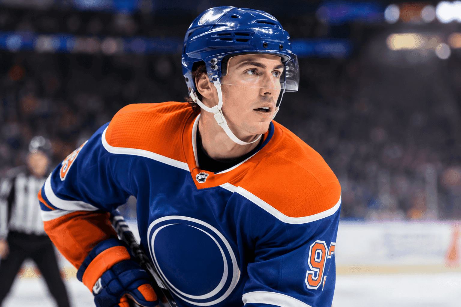 Editorial sports image for Ryan Nugent-Hopkins Sidelined for Two Weeks After Practice Injury