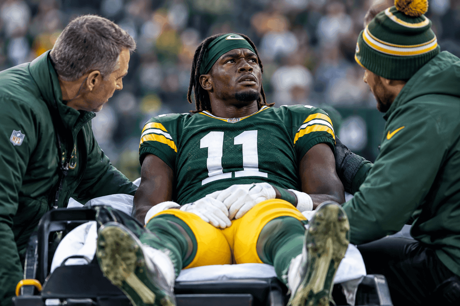Editorial sports image for Jayden Reed Avoids Disaster as Packers Edge Jets